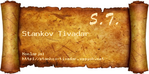 Stankov Tivadar névjegykártya